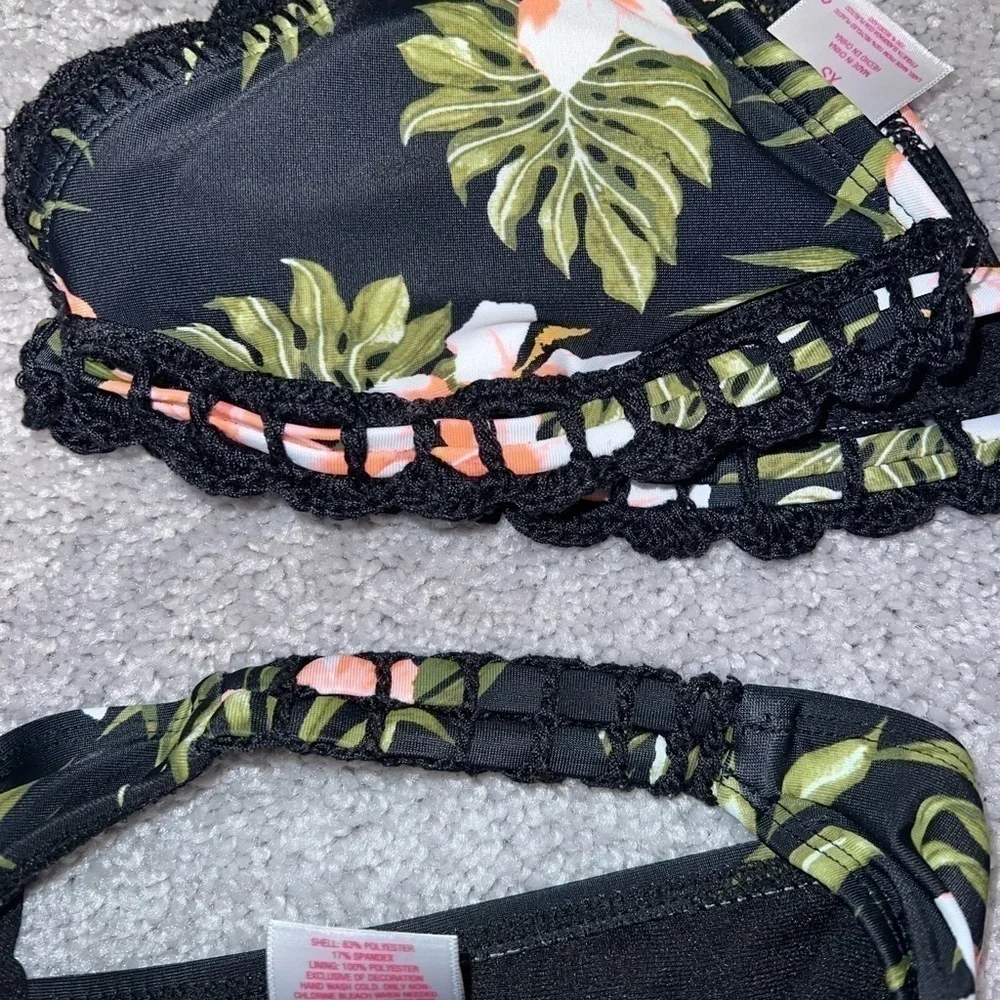 Xhilaration Tropical Print Bikini Set